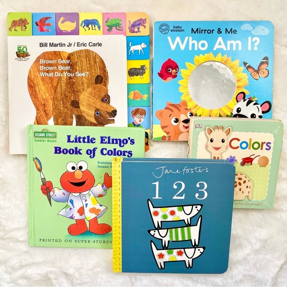Brown Bear, Brown Bear What Do You See, Baby Colors Numbers 5 Book Lot - Picture 1 of 6